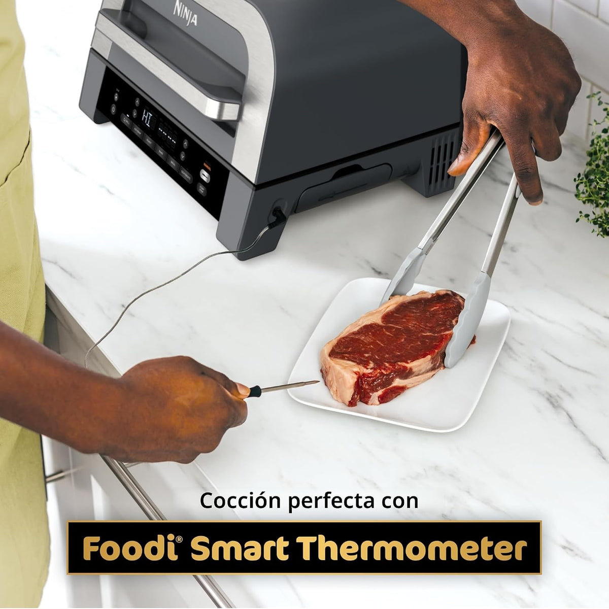 Parrilla de interior Ninja DG551 Foodi Smart XL 6 en 1 con freír al...