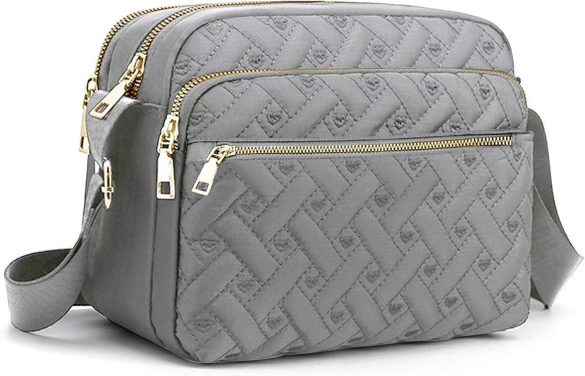 Bolsos cruzados medianos de nailon para mujer, monederos cruzados d...