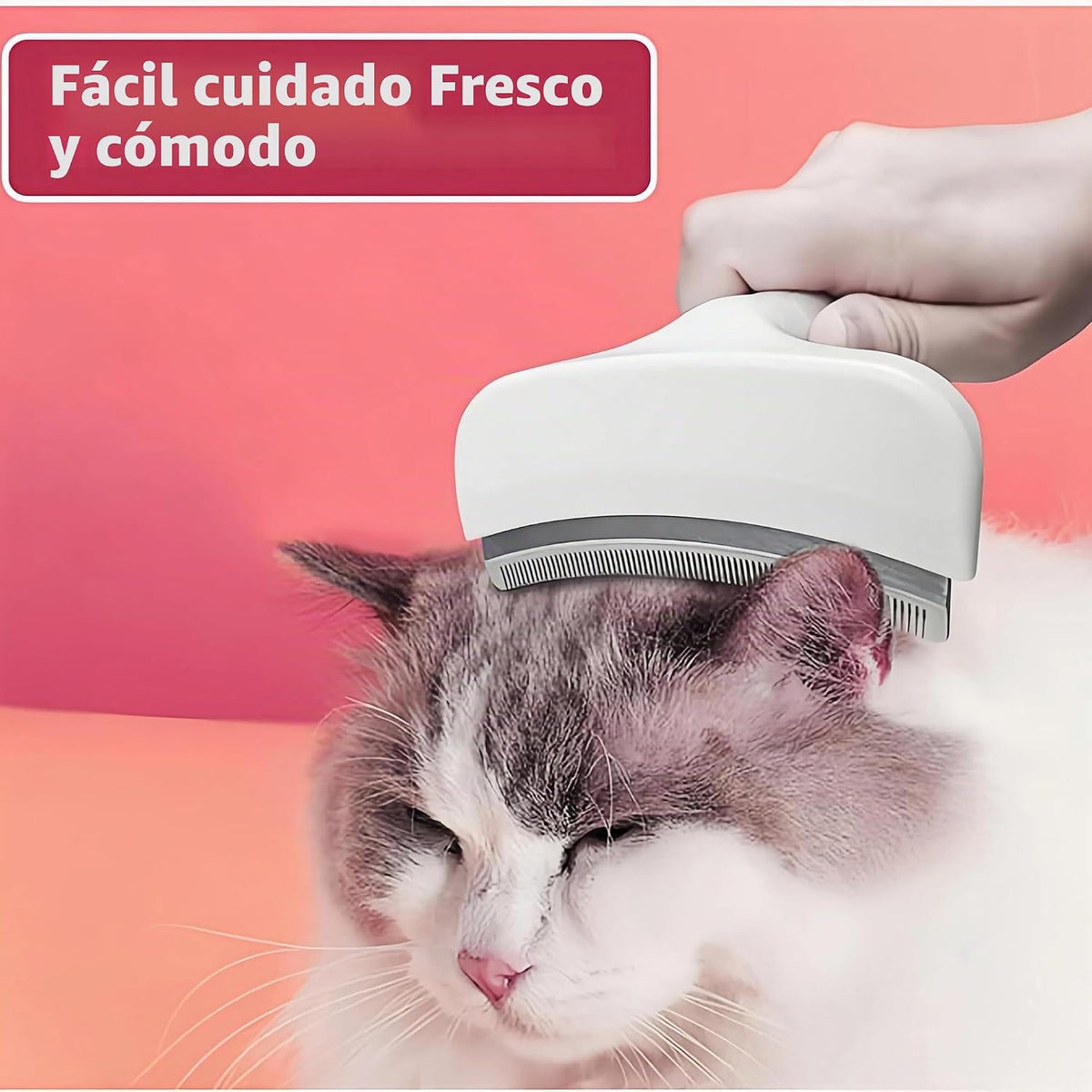 Treayes Cepillo blanco para perros pequeños para desprendimiento, p...