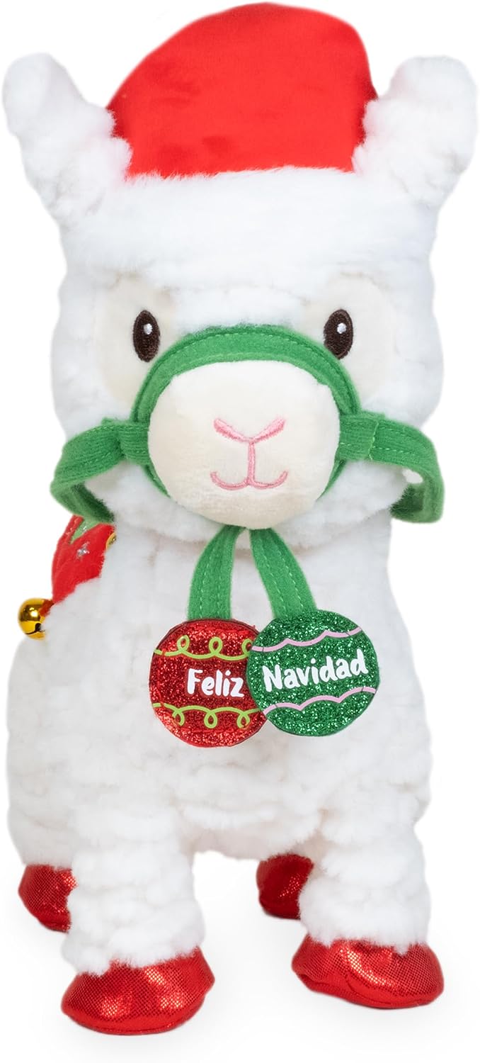 Cuddle Barn - Navidad Nico | Juguete de llama de peluche musical pa...