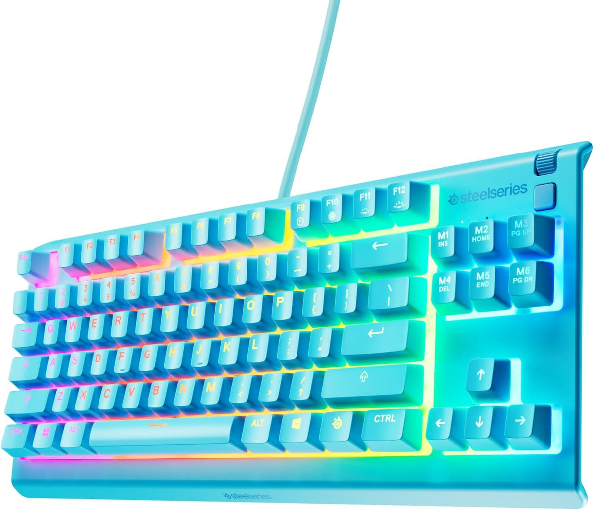 Teclado para juegos SteelSeries Apex 3 TKL Aqua RGB \u2014 Factor d...