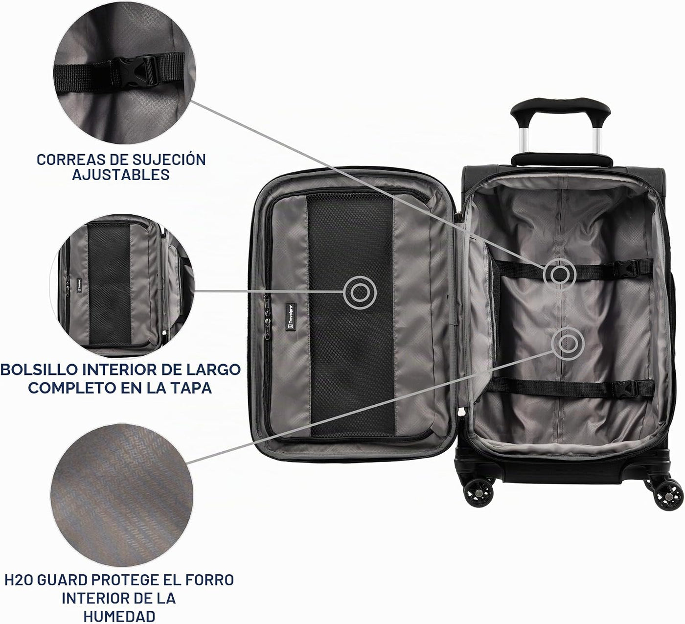 Travelpro Tourlite Softside Equipaje Expandible con 4 Ruedas Girato...