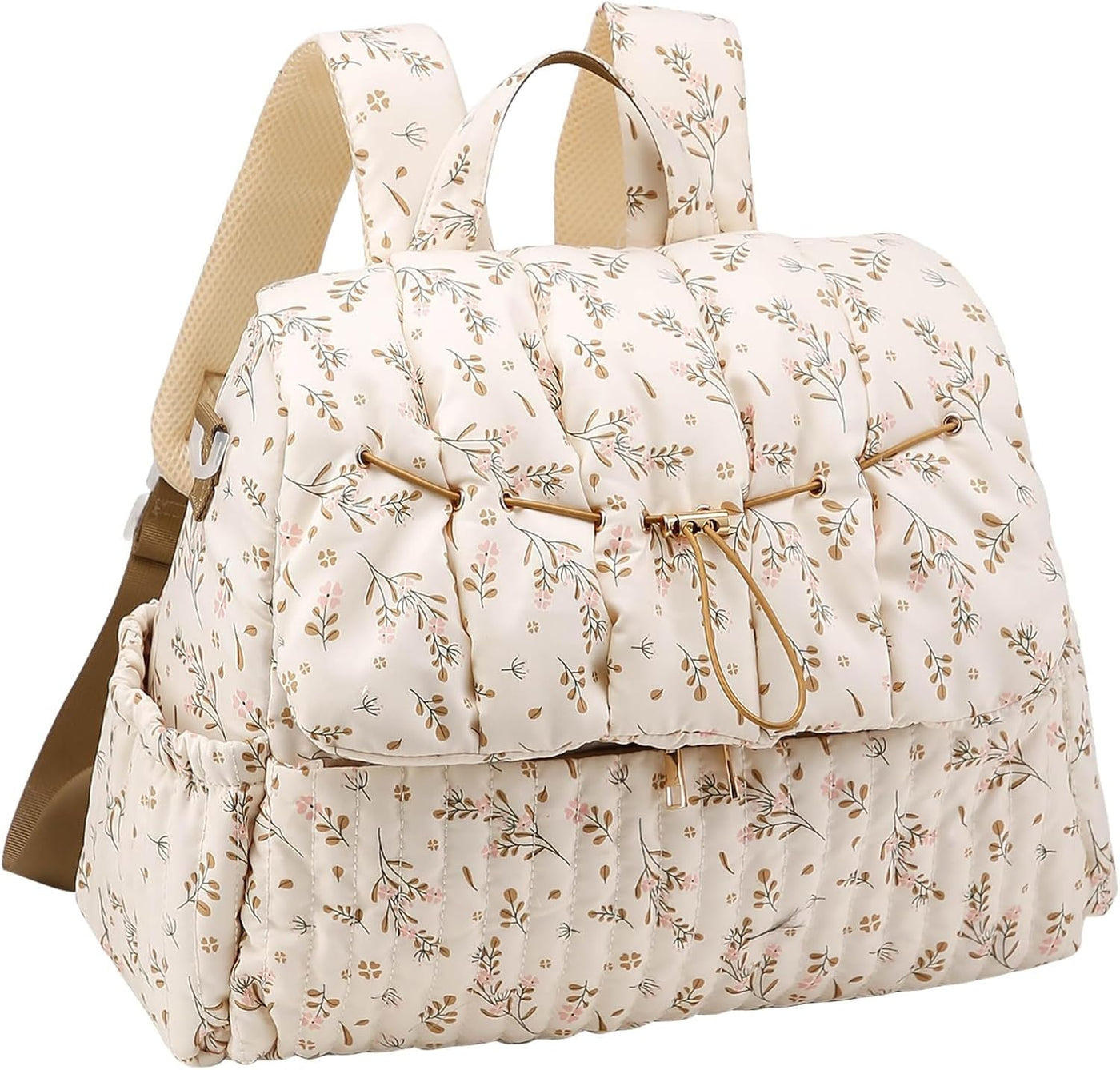 ANKICK Mochila acolchada para pañales con correas para cochecito, b...