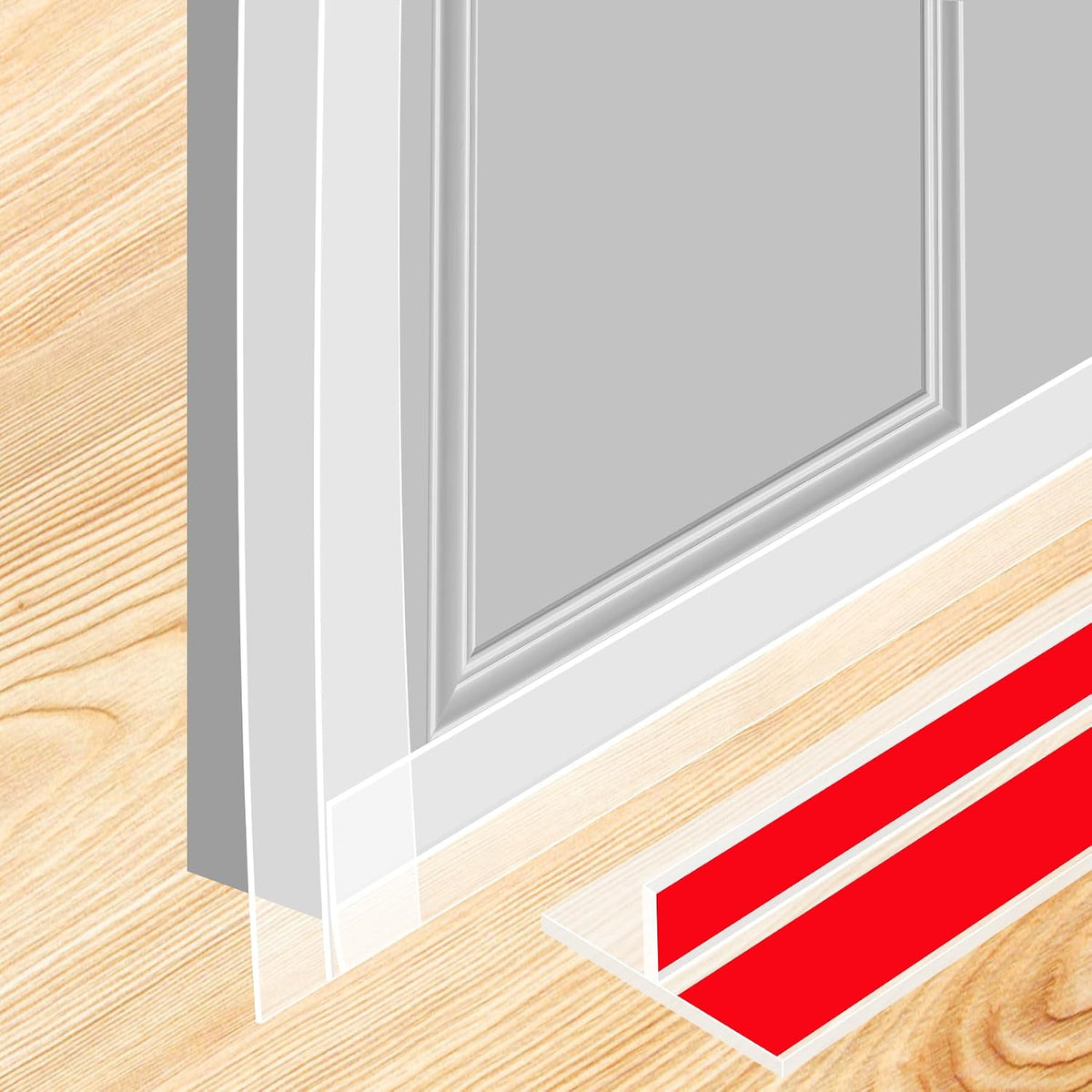 ToLanbbt Burletes para Puerta en Forma de T de 1.37 pulgadas x 49 p...
