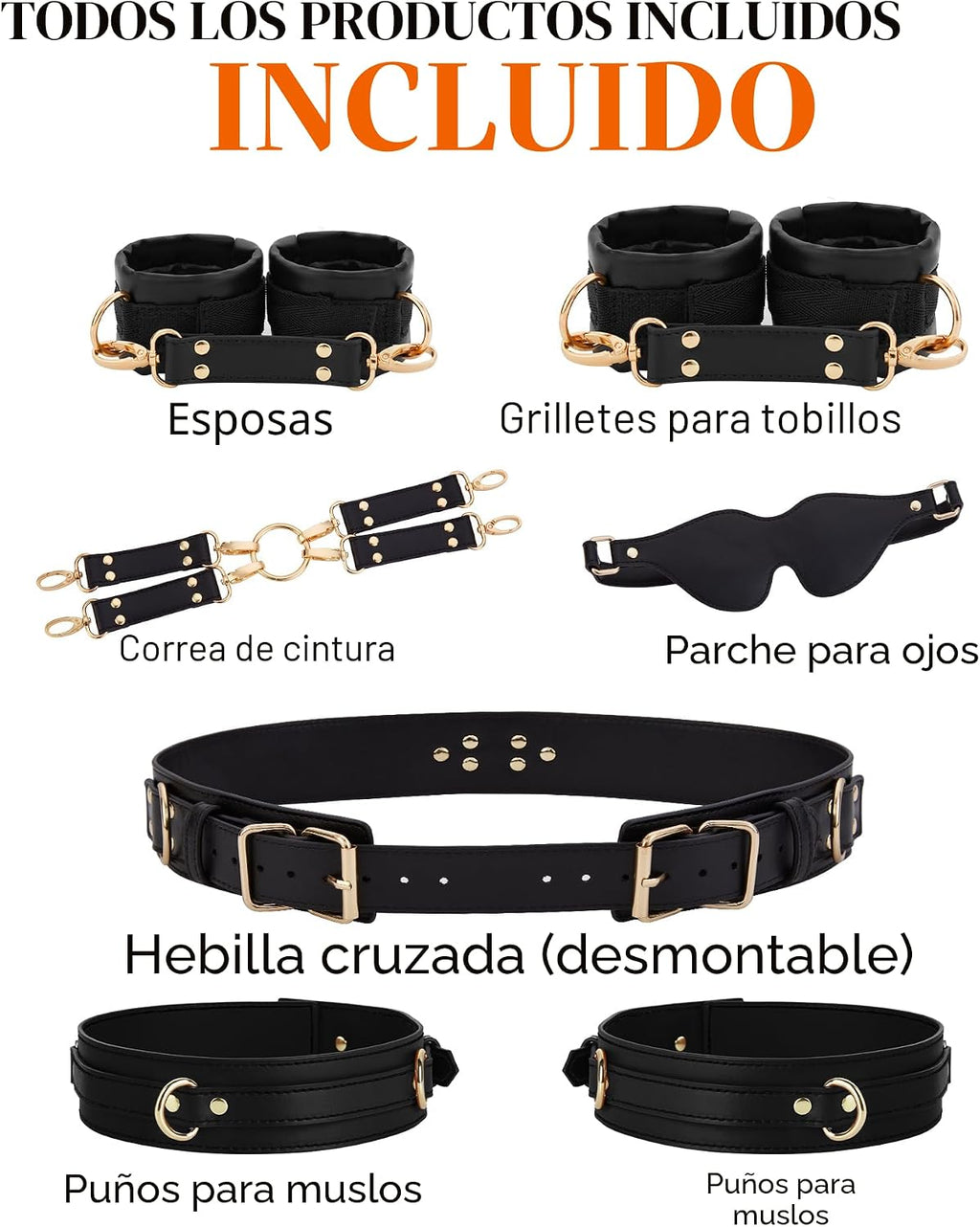 UTIMI Sex Bondage BDSM Kit de Restricciones para Adultos SM Juego d...