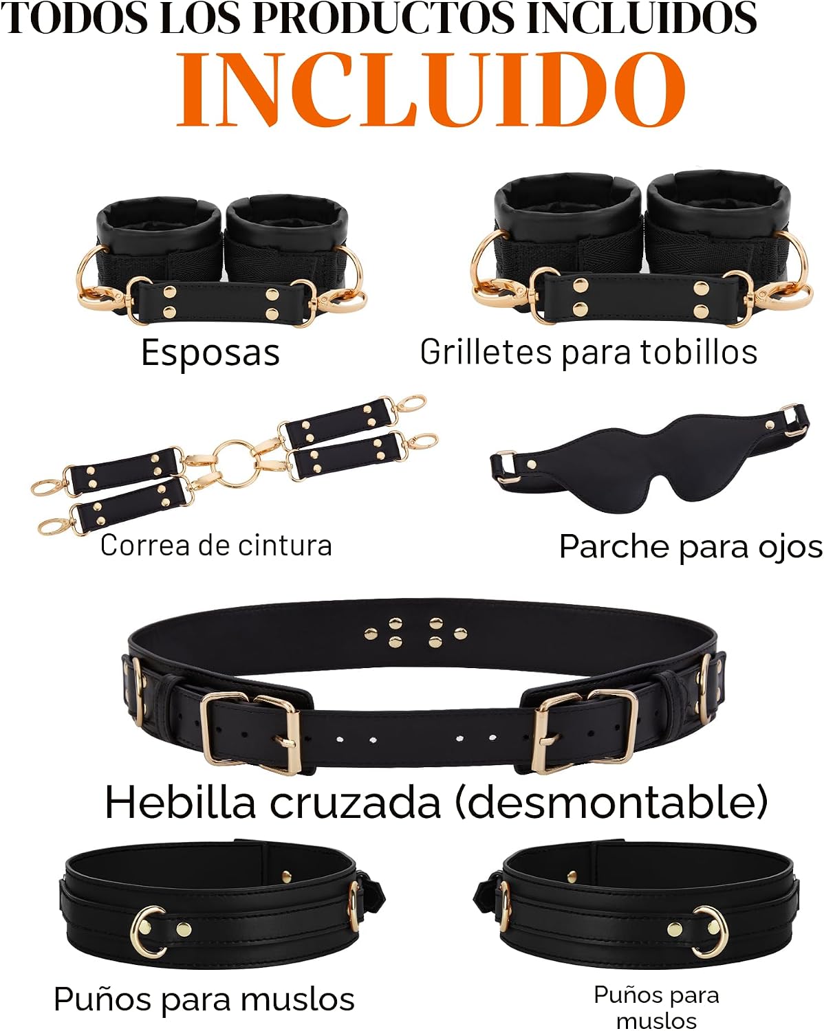 UTIMI Sex Bondage BDSM Kit de Restricciones para Adultos SM Juego d...