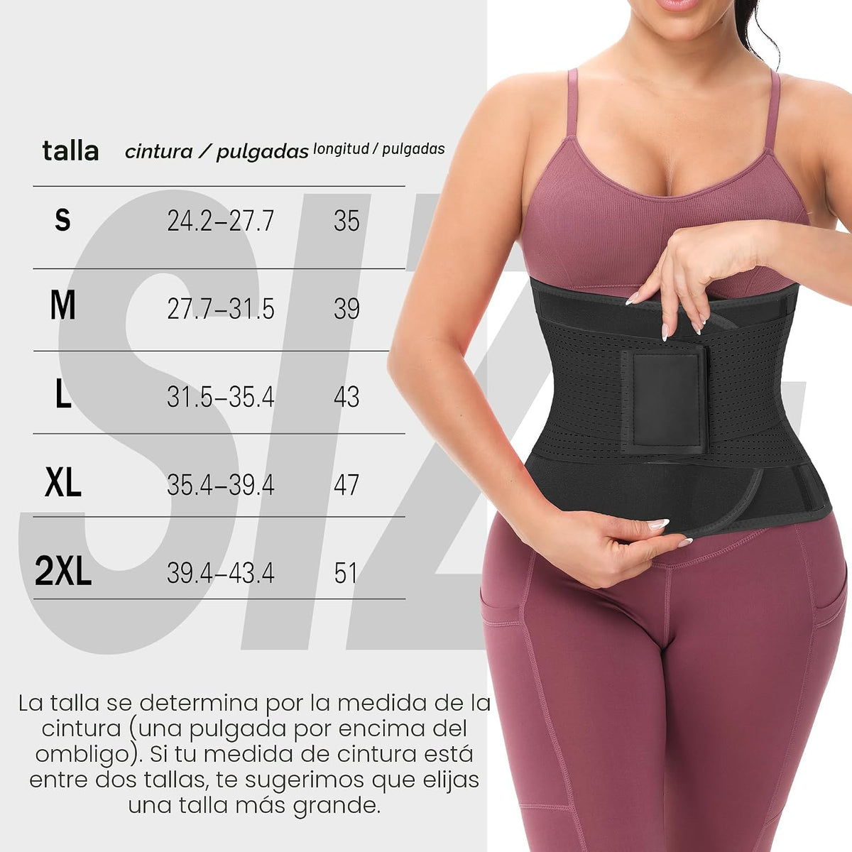 VENUZOR - Cinturón de entrenamiento de cintura para mujeres y hombres