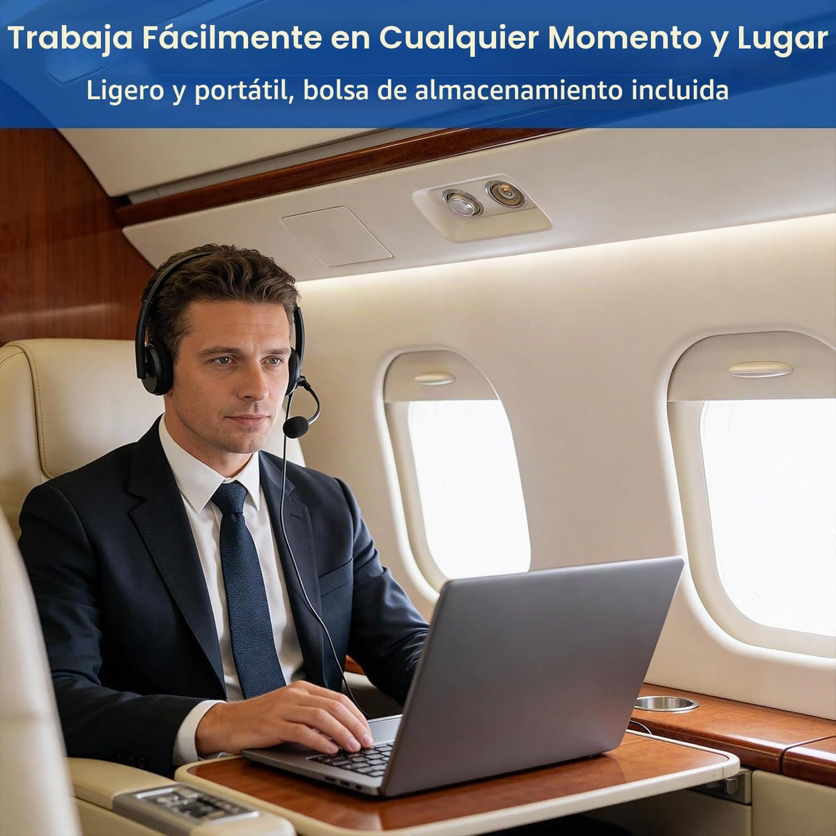 doudou Auriculares USB para computadora con micrófono de cancelació...
