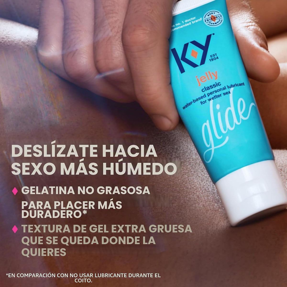 K-Y Jelly Lubricante Personal, fórmula a base de agua amigable con...
