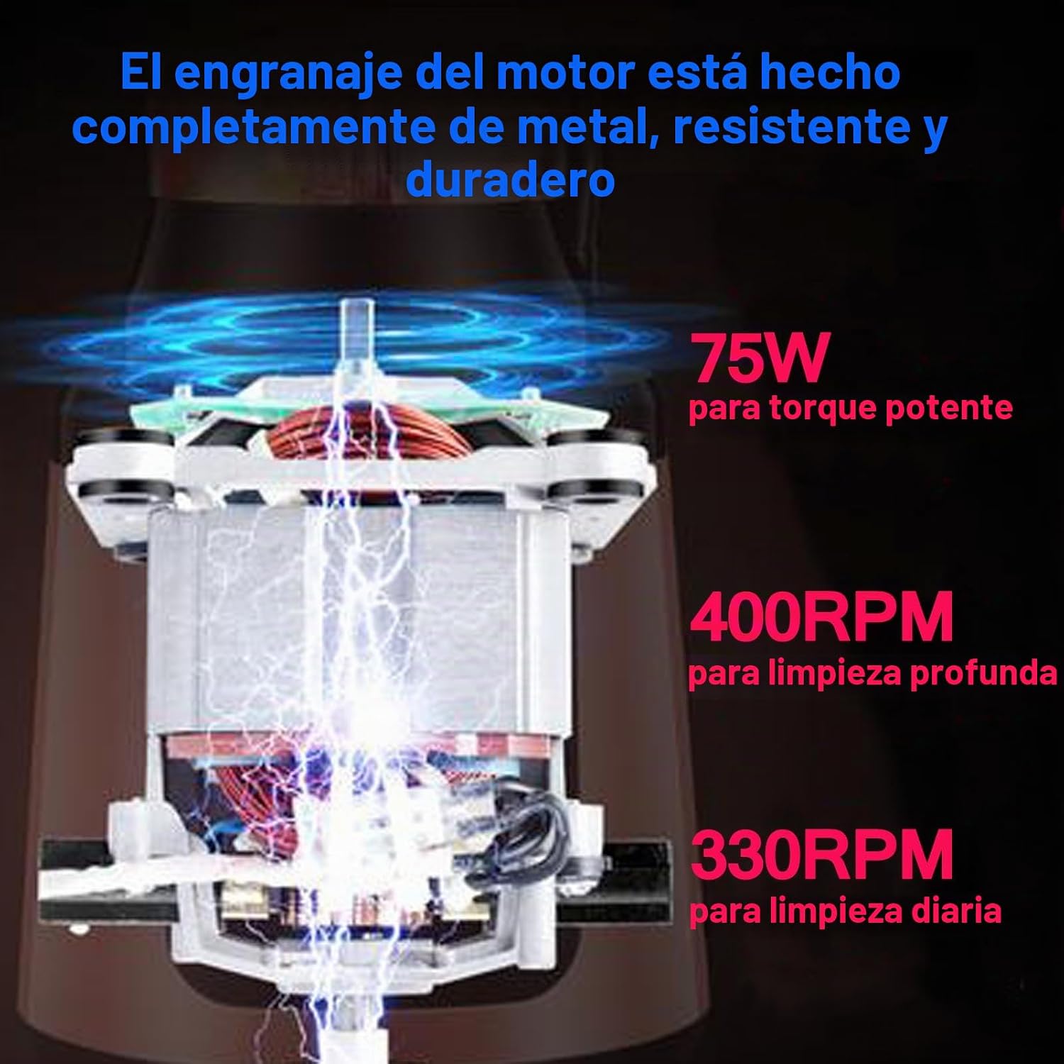 Limpiador eléctrico giratorio, cepillo limpiador de baño con cuerpo completo IPX7 impermeable, limpiador de ducha con mango largo, cepillo de limpieza eléctrica con 9 cabezales de cepillo, limpiador inalámbrico para cocina, bañera, azulejos, galss, suelo