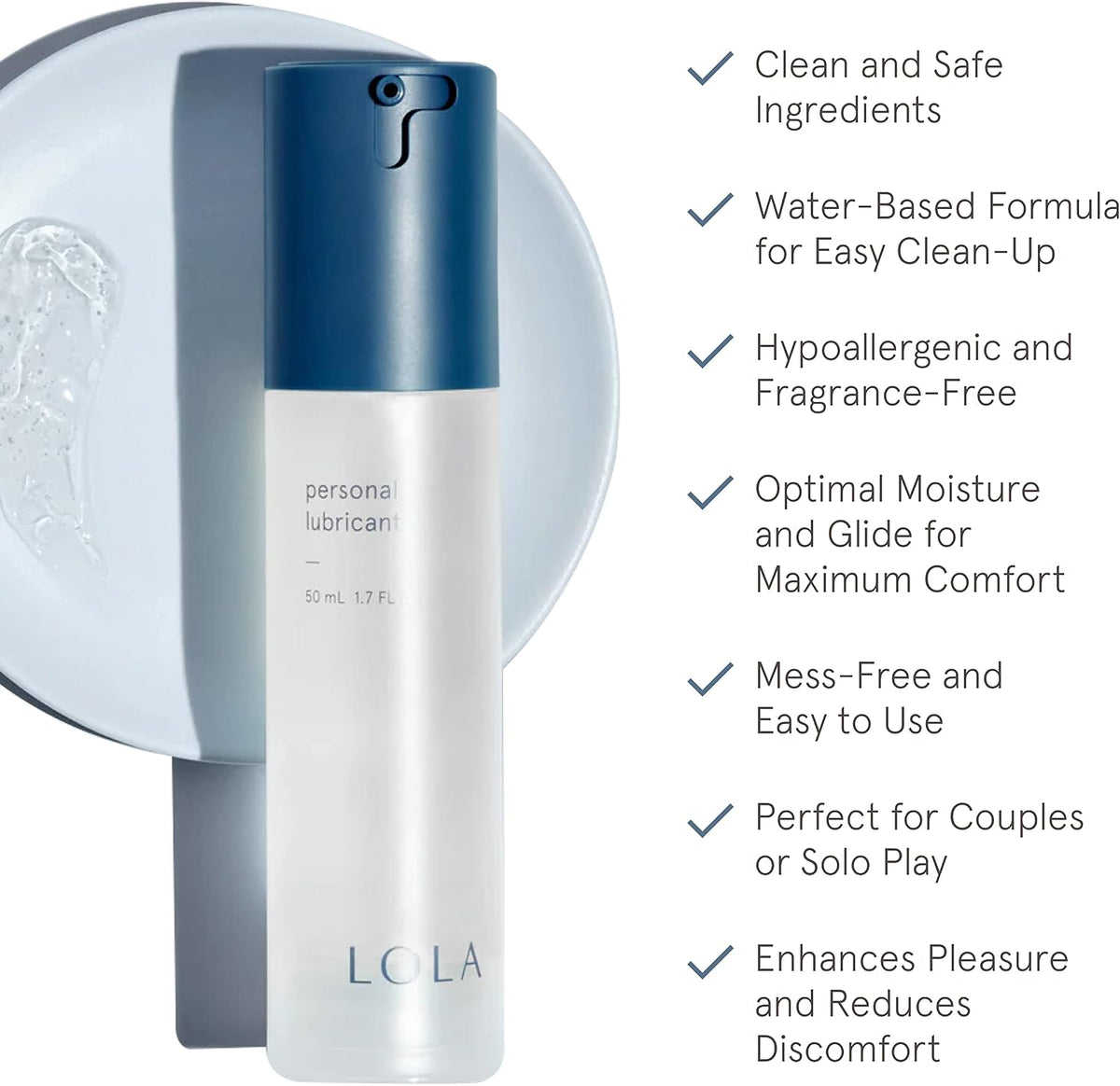 Lubricante personal a base de agua LOLA sin perfume | Suave, pH equ...