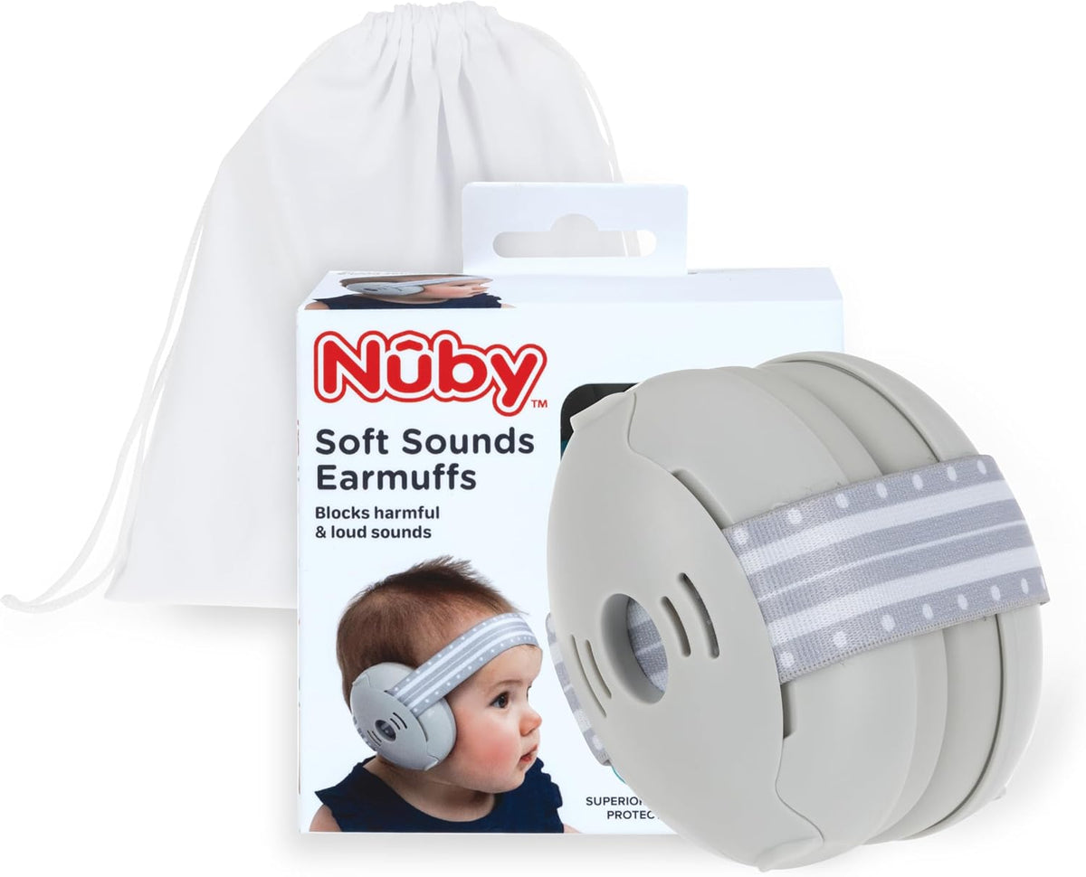 Orejeras con cancelación de ruido Nuby Soft Sounds y estuche de viaje