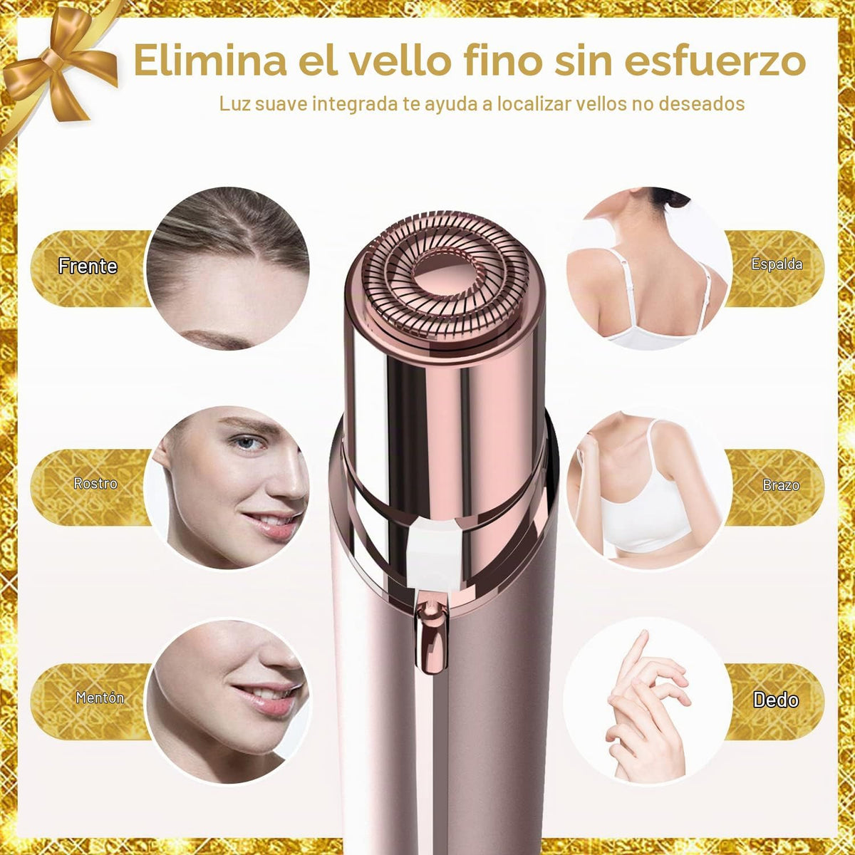 Removedor de vello facial para mujeres, dispositivo de depilación s...