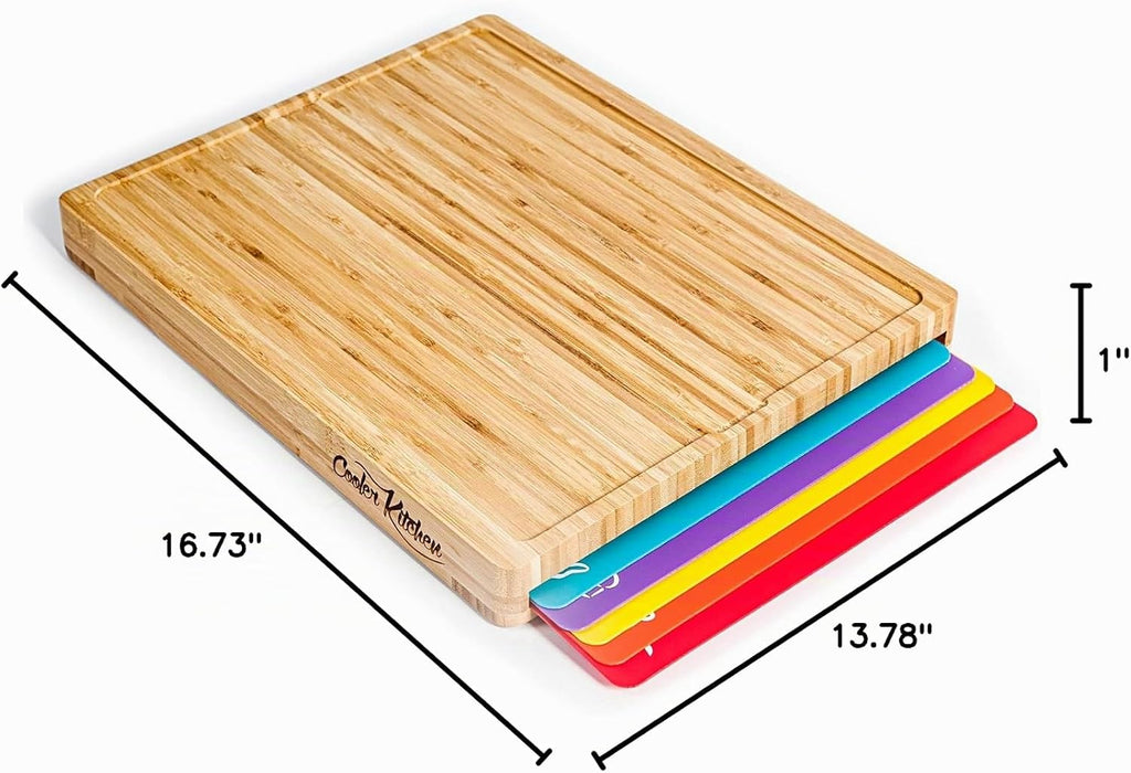 Tabla de cortar de madera de bambú personalizada fácil de limpiar c...