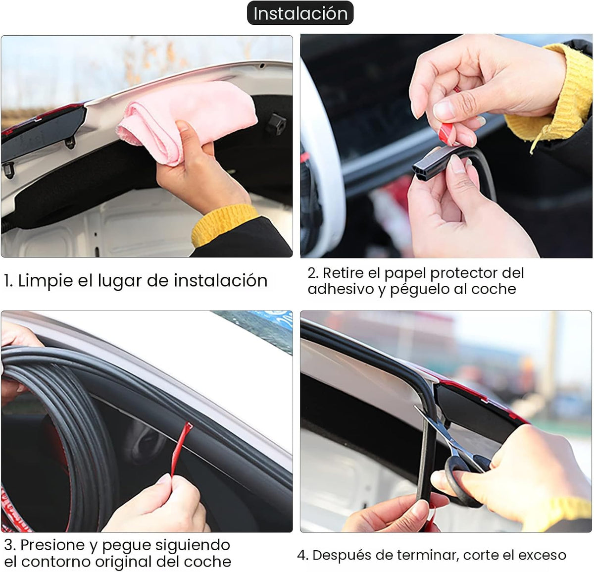 DOTAATDW Tira de sello para puerta de coche 10M\/32.8Ft, sellado au...