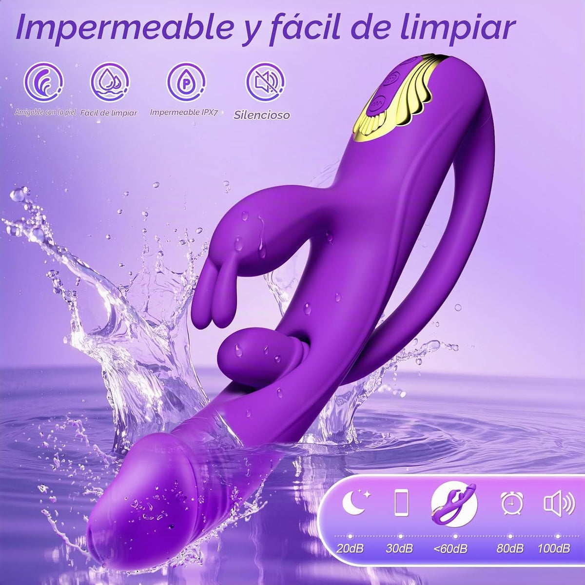 Juguetes sexuales vibradores para mujeres, vibrador de punto G 3IN1...