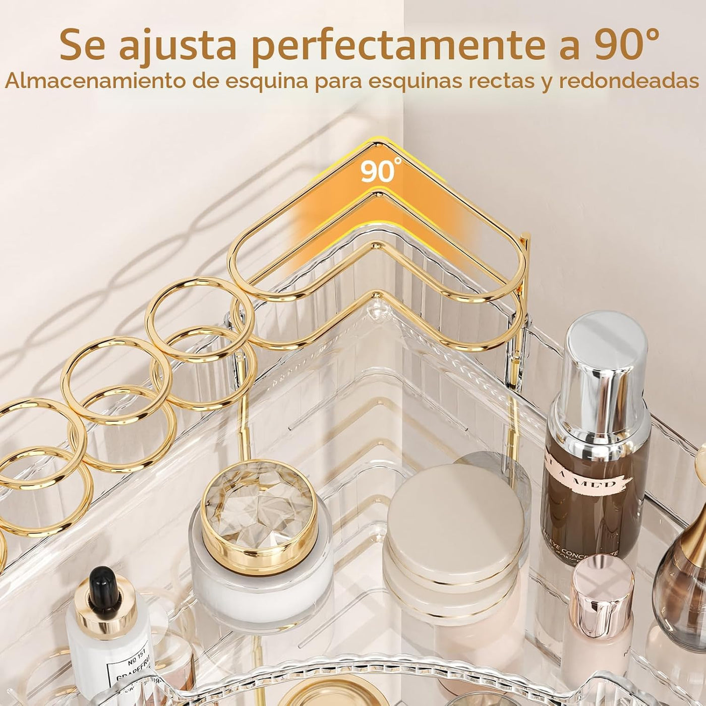 BEFSOP Organizador de esquina para mostrador de baño, organizador d...