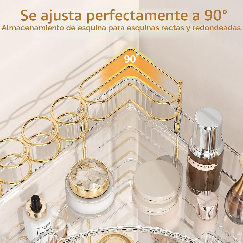 BEFSOP Organizador de esquina para mostrador de baño, organizador d...