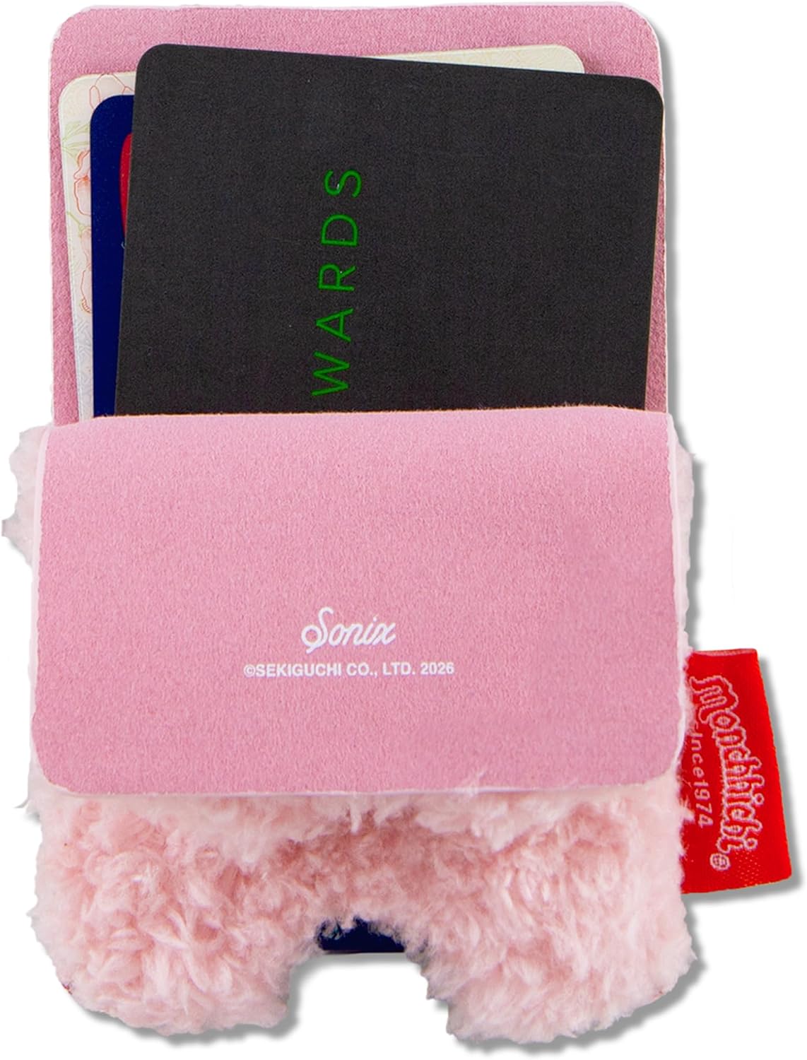 Sonix x Monchhichi - Cartera magnética de felpa para teléfono, boni...