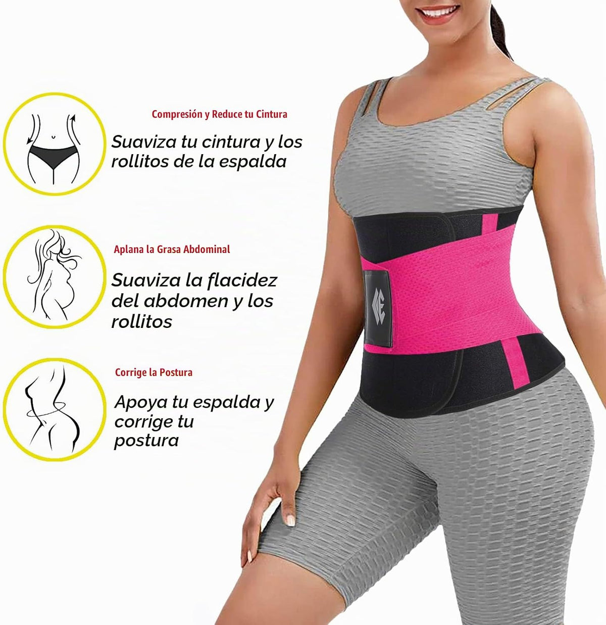 ChongErfei Cinturón de entrenamiento de cintura para mujeres y homb...