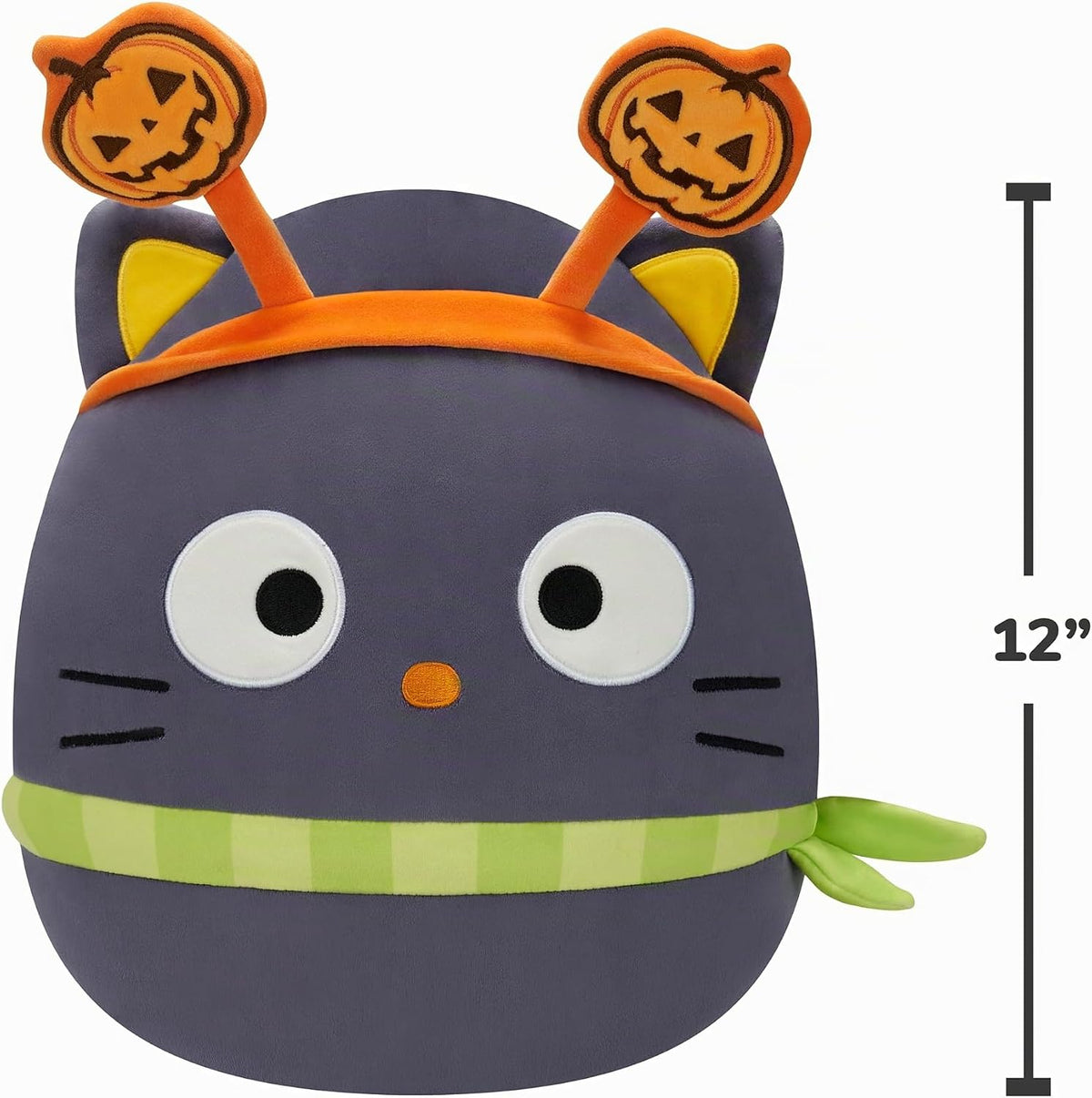 Squishmallows Chococat Sanrio original de 12 pulgadas para Hallowee...