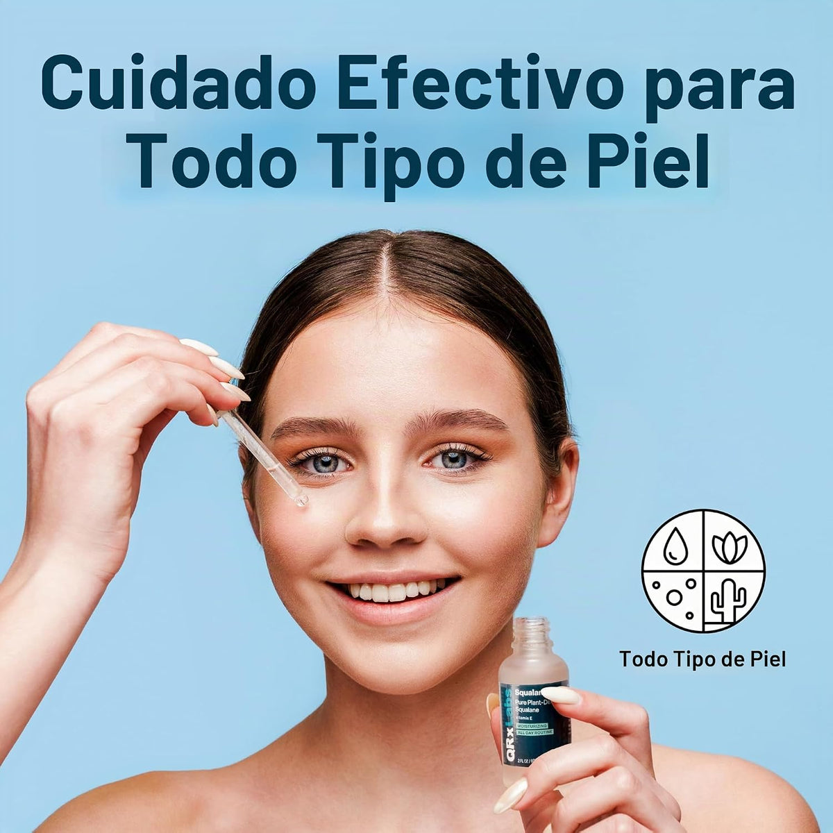Aceite de escualano puro a base de plantas potenciado con vitamina...