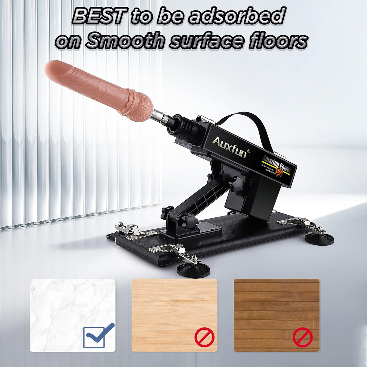 Máquina sexual, AUXFUN máquina automática de consolador con control...