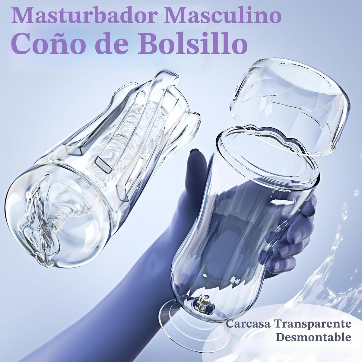 Juguetes sexuales masculinos de bolsillo en forma de vagina - Mastu...