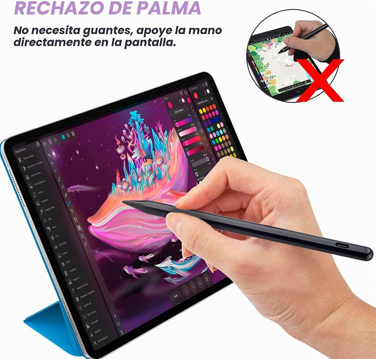 Lápiz óptico activo para iPad para todos los iPad lanzado en 2018 y...