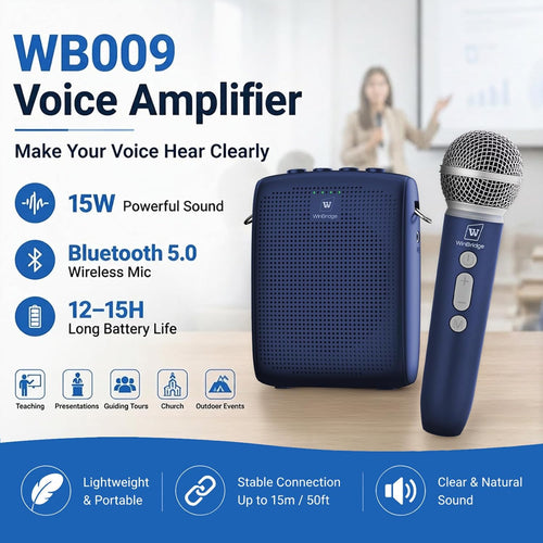 Amplificador de voz WinBridge con micrófono inalámbrico para profes...