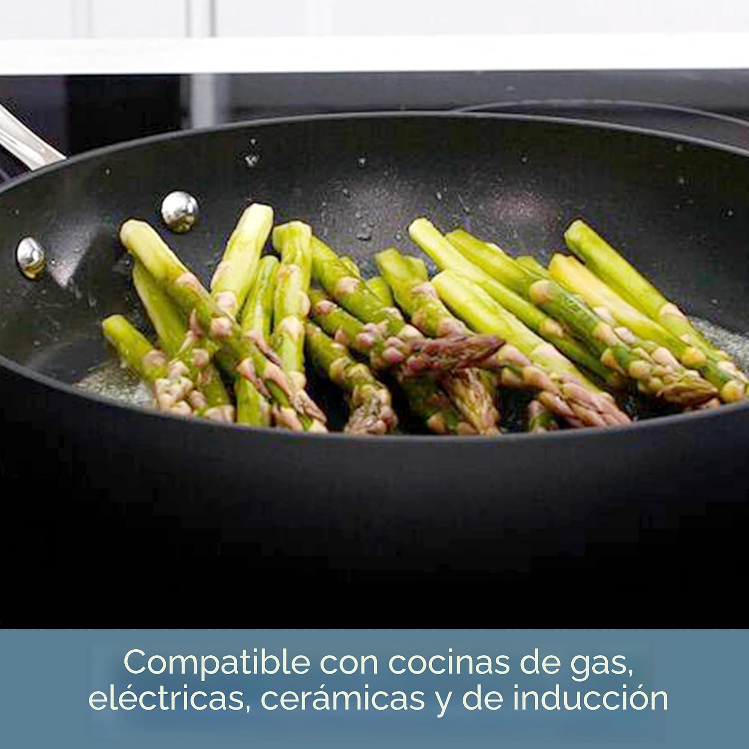 All-Clad HA1 - Juego de utensilios de cocina anodizados duros antia...