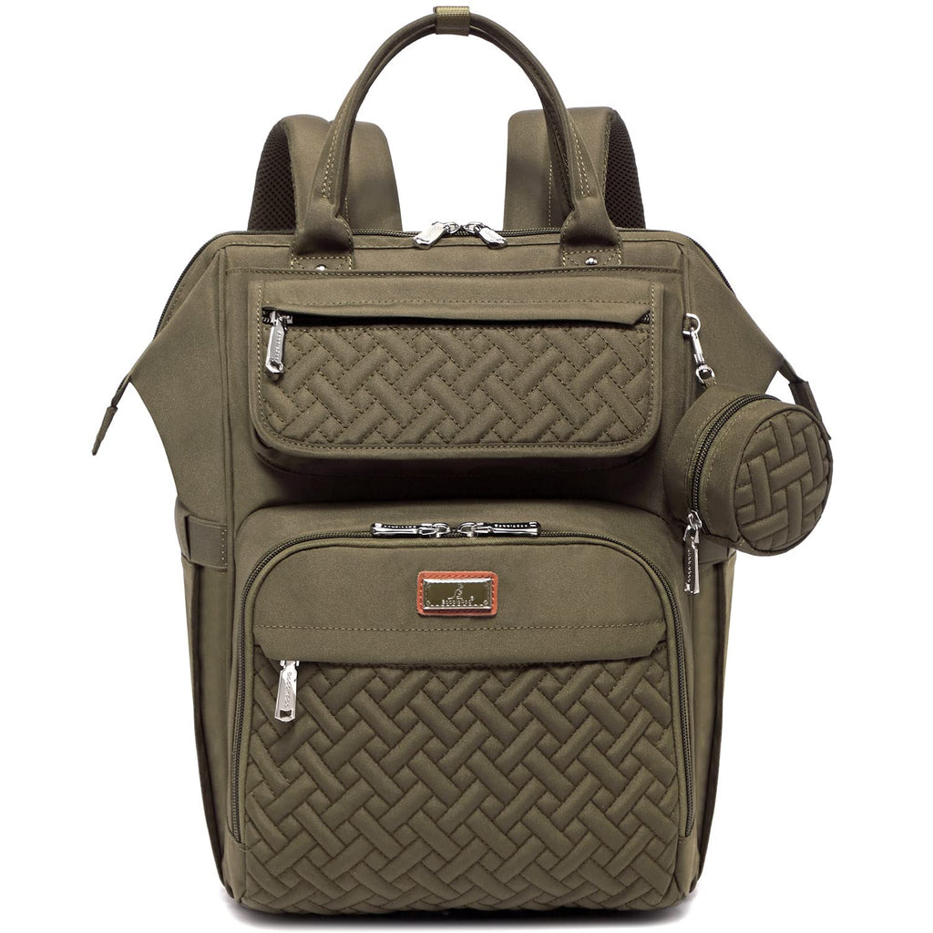 BabbleRoo Mochila para pañales, bolsa cambiadora de pañales multifu...