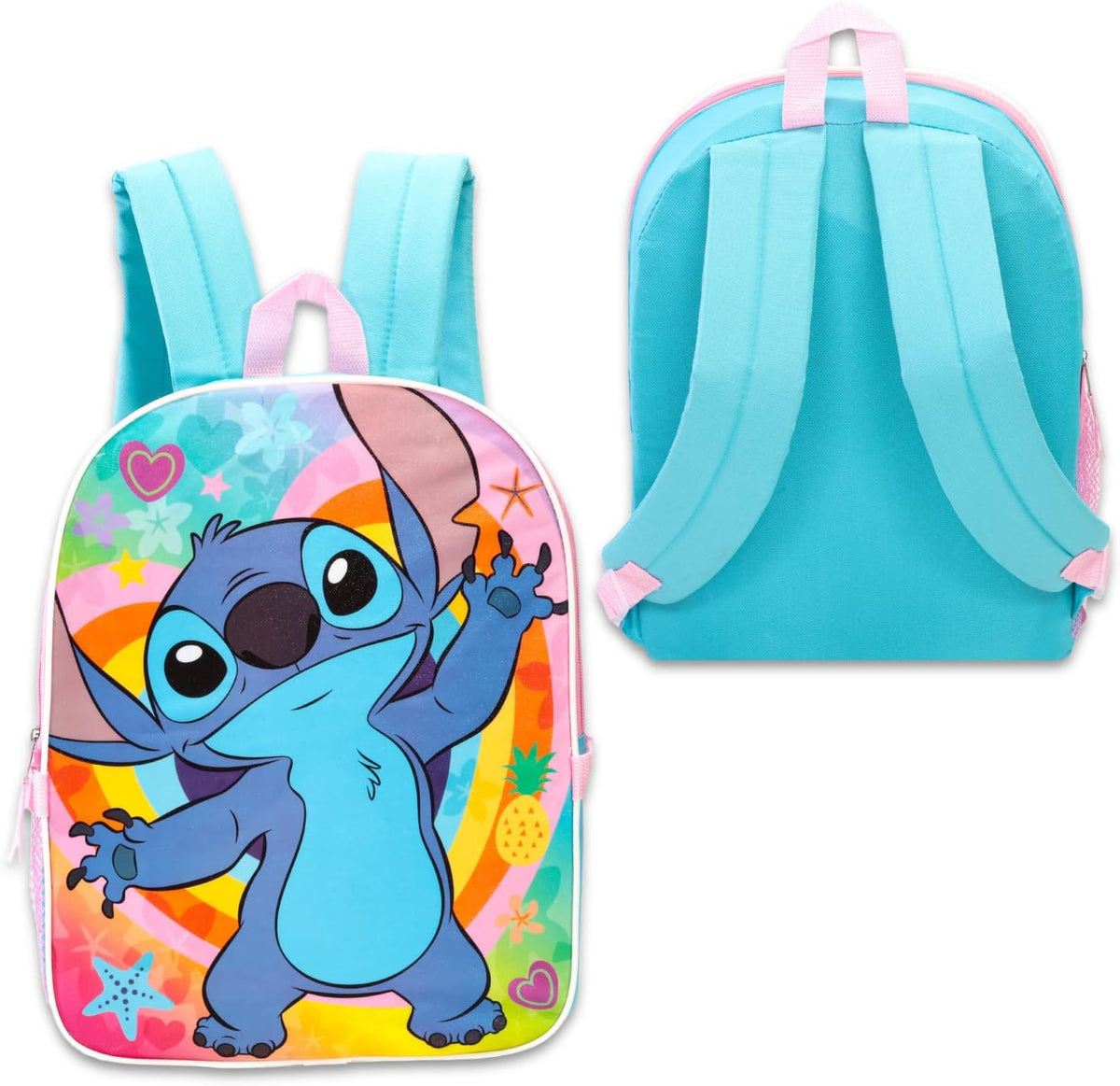 Mochila Stitch con juego de lonchera para niños, paquete escolar, m...