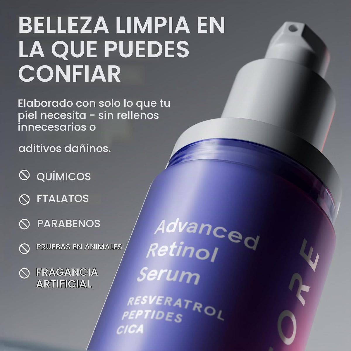 iRestore Suero de retinol para cara, 1% retinol con péptidos y ácid...