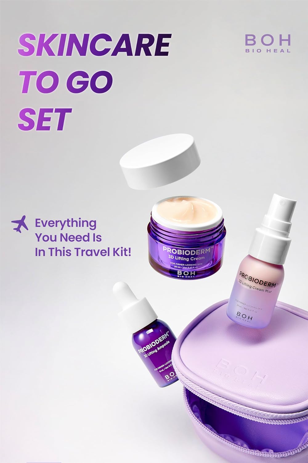 BIOHEAL BOH Probioderm 3D Lifting - Kit de cuidado de la piel de ta...
