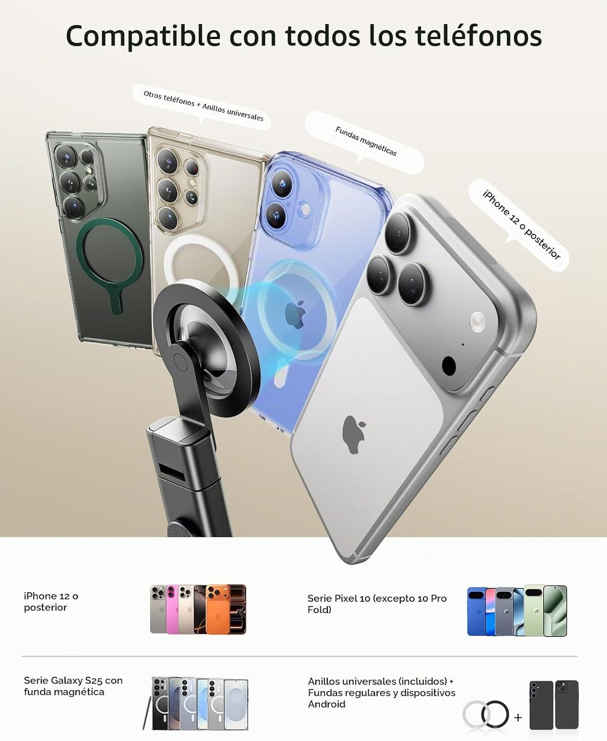ESR - Soporte para teléfono MagSafe Airplane para iPhone 18 Pro\/Pr...