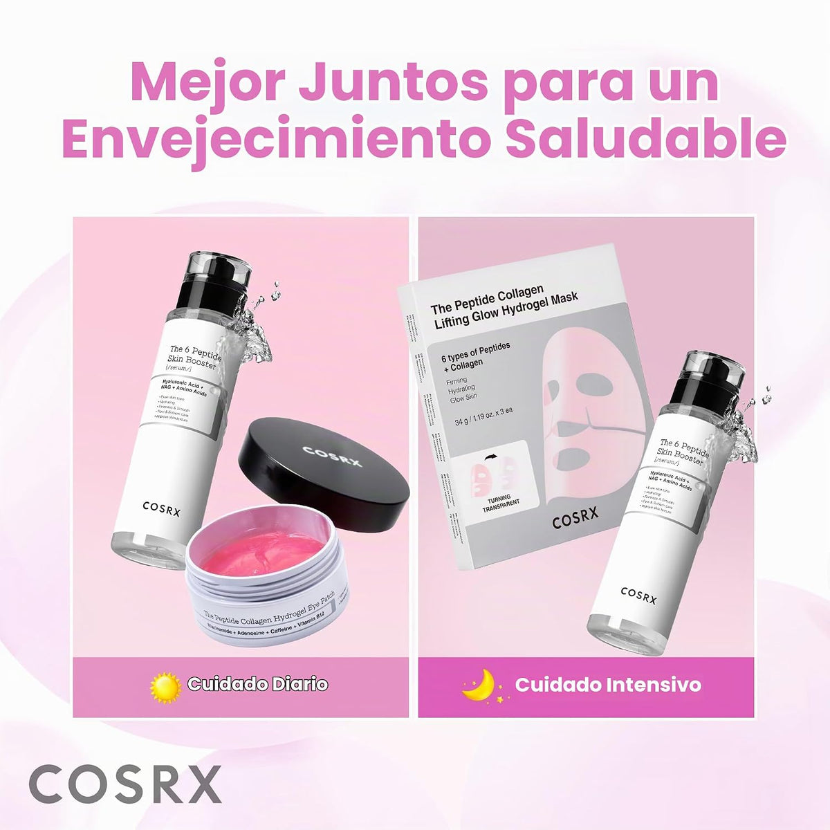 COSRX Suero de tóner para piel opaca, colágeno y péptido 6X, 5.07 o...