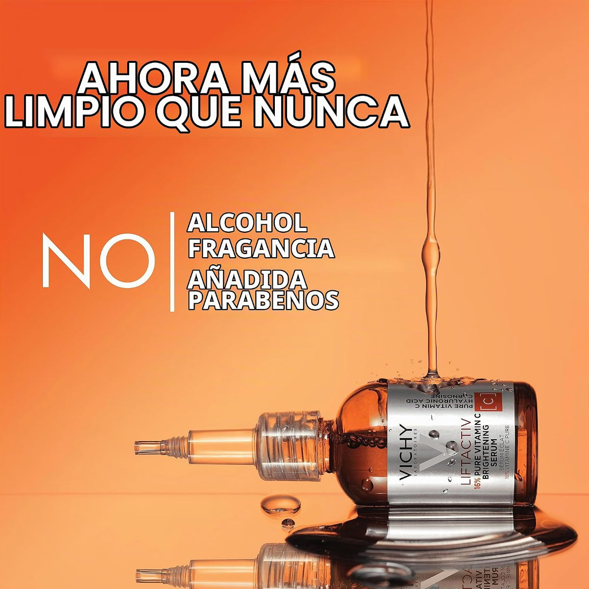 VICHY LiftActiv Suero de Vitamina C para la Cara, Suero Iluminador...
