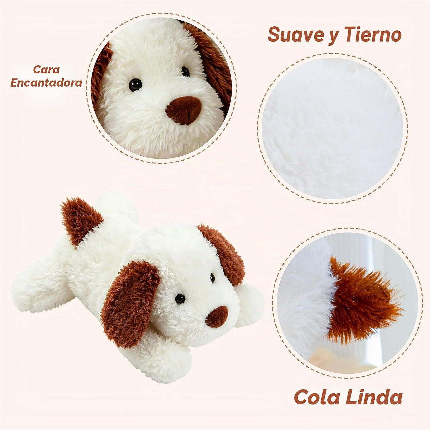 GADXV - Animal de peluche para perros, cachorro de juguete para niñ...