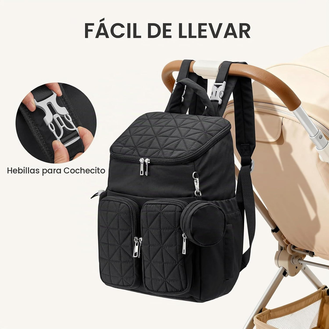 G4Free Mochila para pañales para mamás papás y mamás, bolsa de viaj...