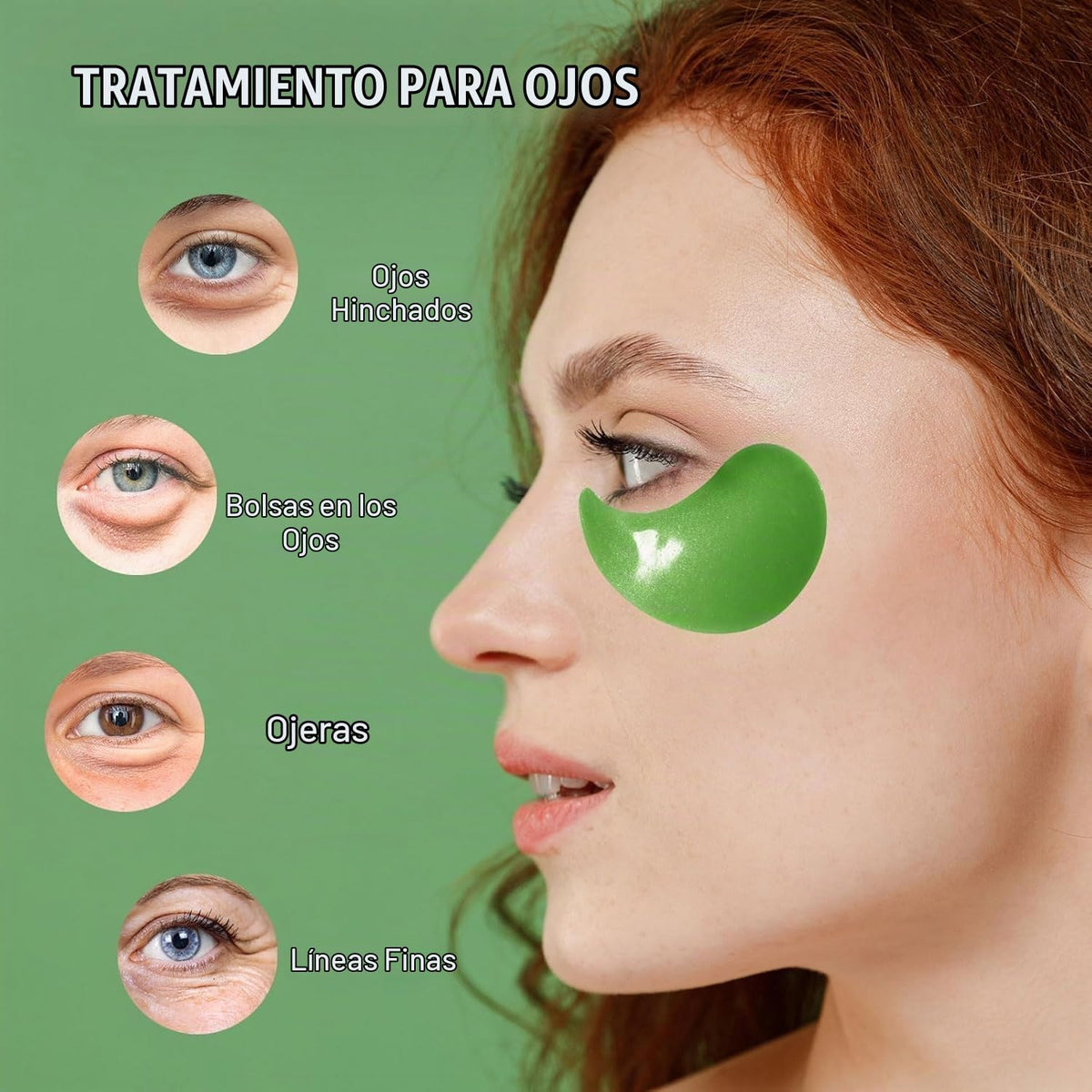Kit de parches para debajo de los ojos para hinchazón: 120 mascaril...