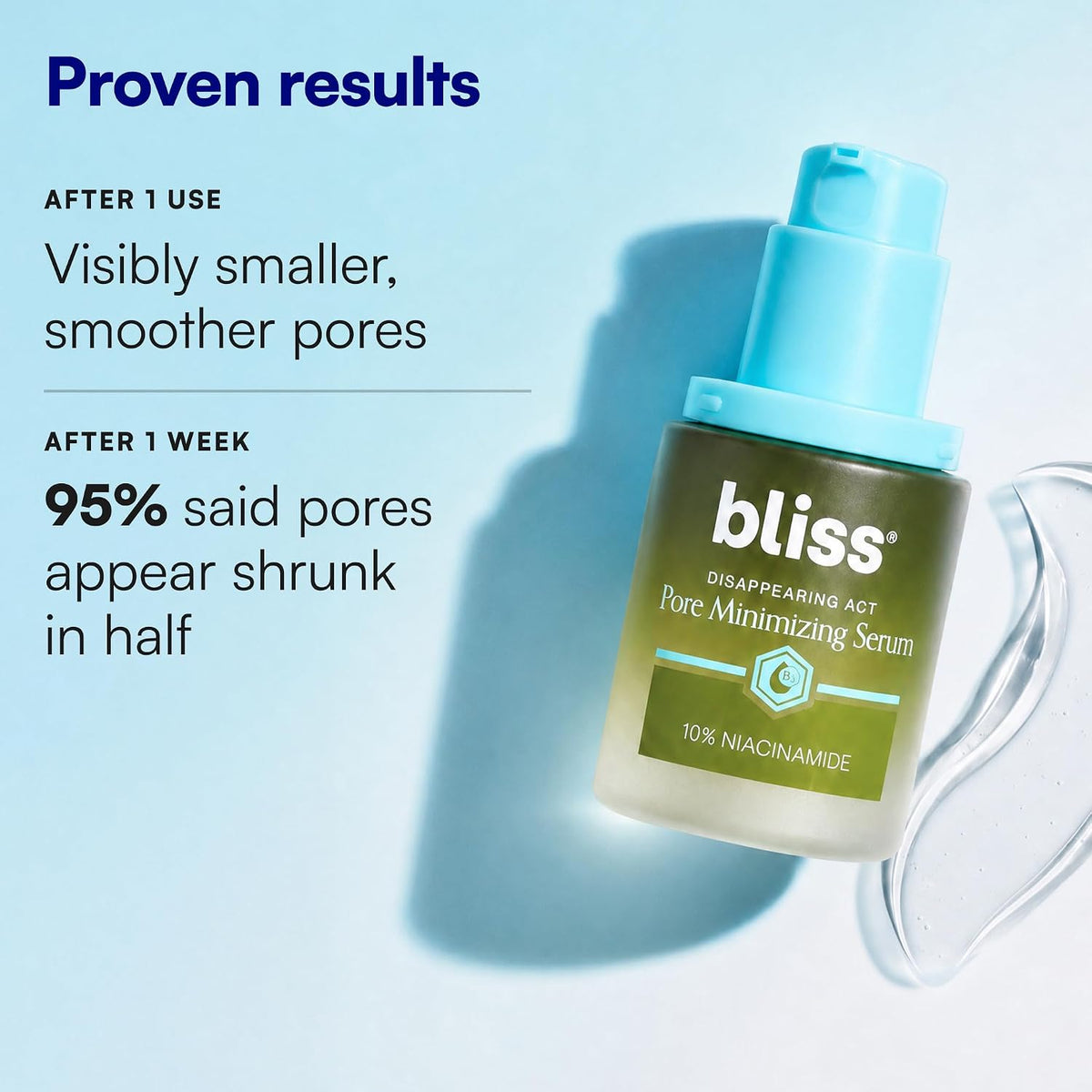 Bliss Suero de poros de niacinamida Disappearing Act - 1 Fl Oz - Fó...