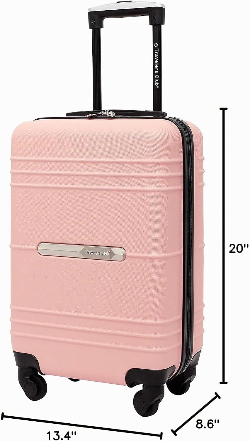 Travelers Club Equipaje de mano Richmond Spinner de 22", Oro rosa