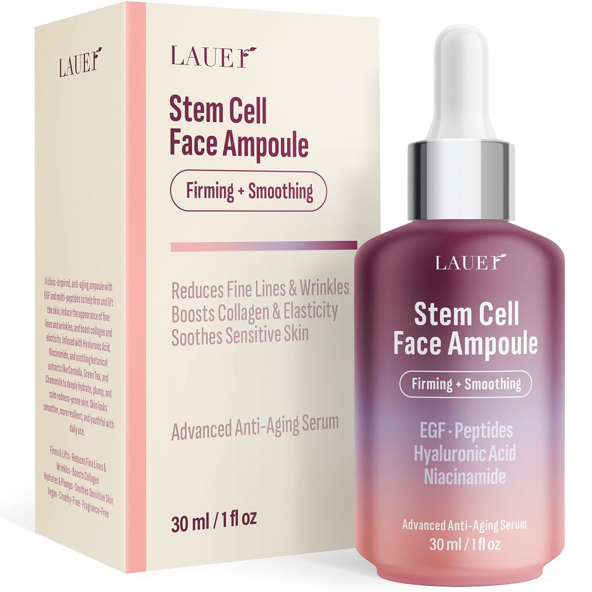 Ampolla facial de células madre, suero antienvejecimiento reafirman...