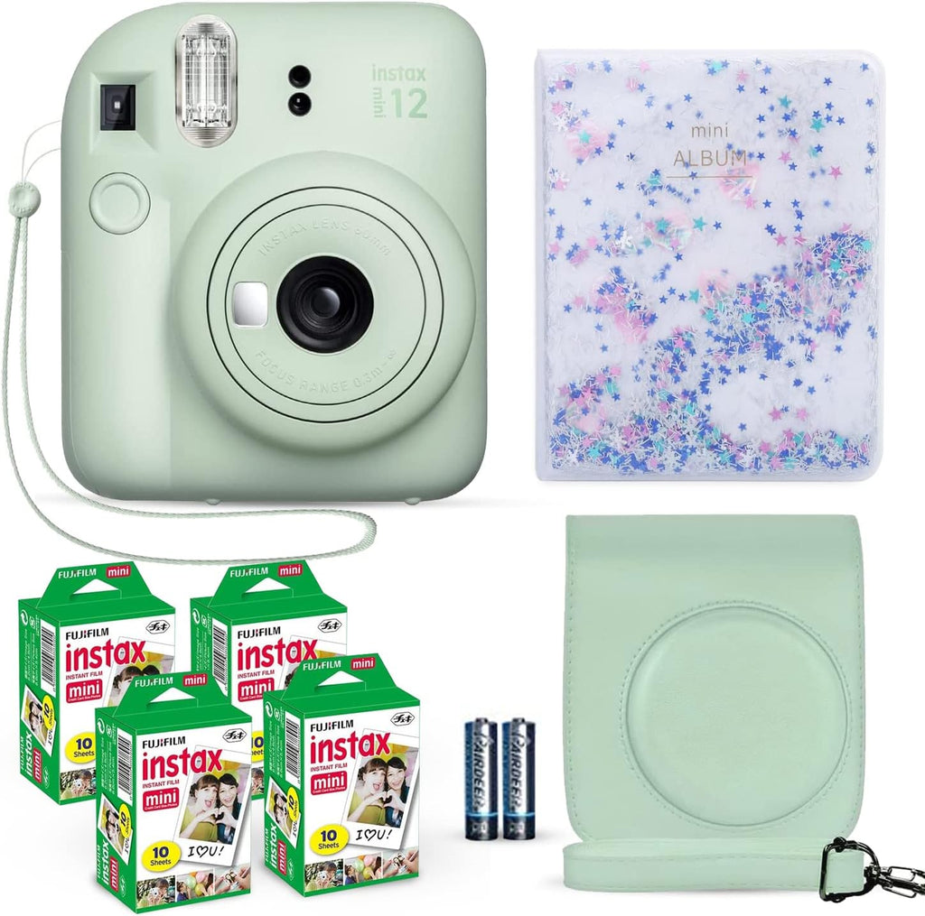 Cámara instantánea Fujifilm Instax Mini 12 color menta + paquete de...
