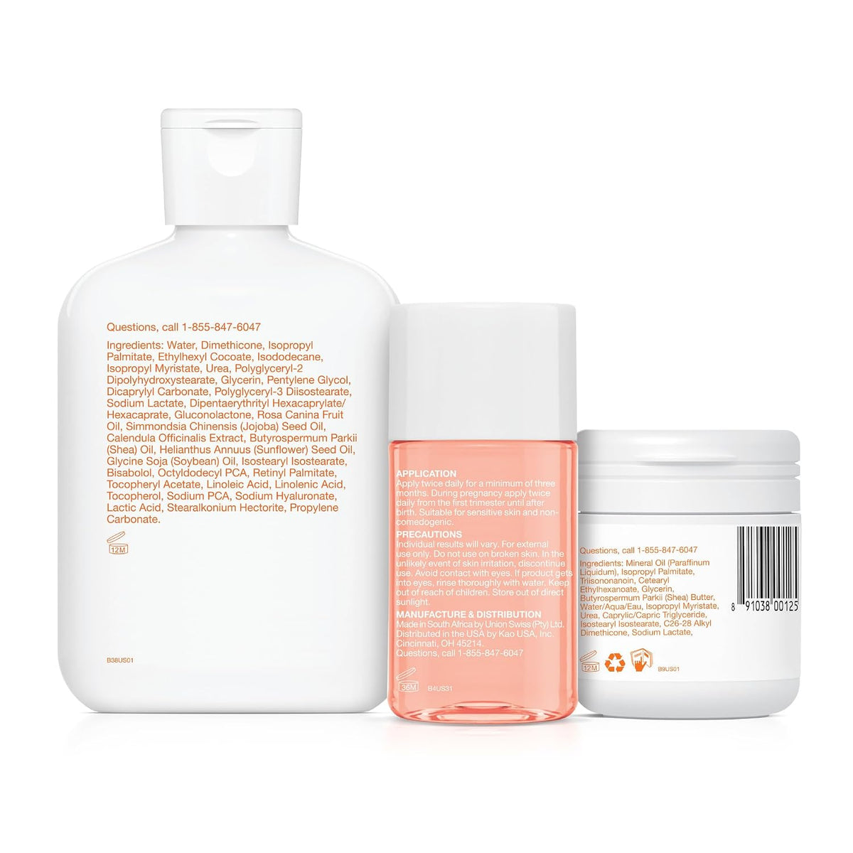 Bio-Oil Paquete de cuidado de la piel, estrías y kit de prueba de p...