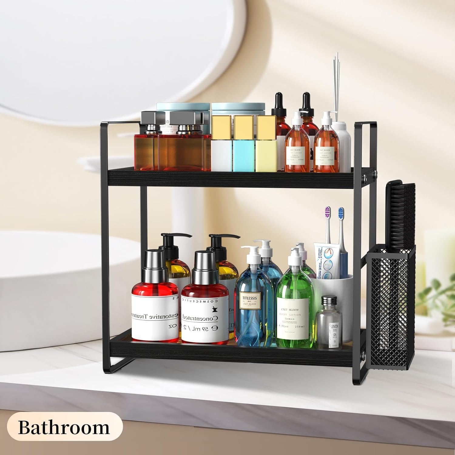 LEMIKKLE Organizador de Baño para Encimera, Organizador de Mostrado...