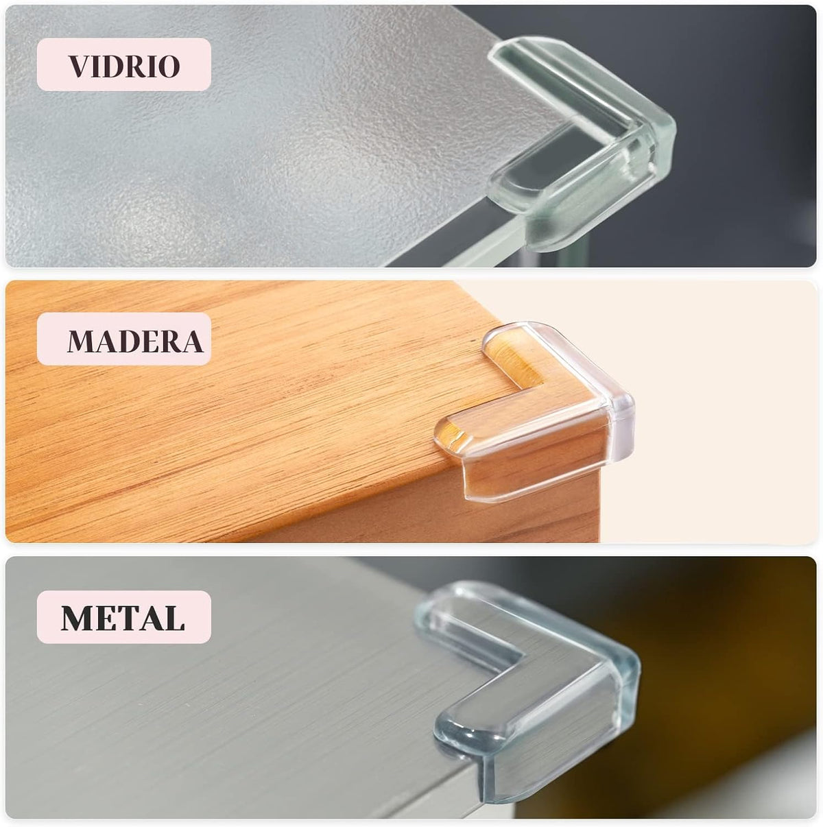 20 unidades de protectores de esquinas para mesa, protectores de es...