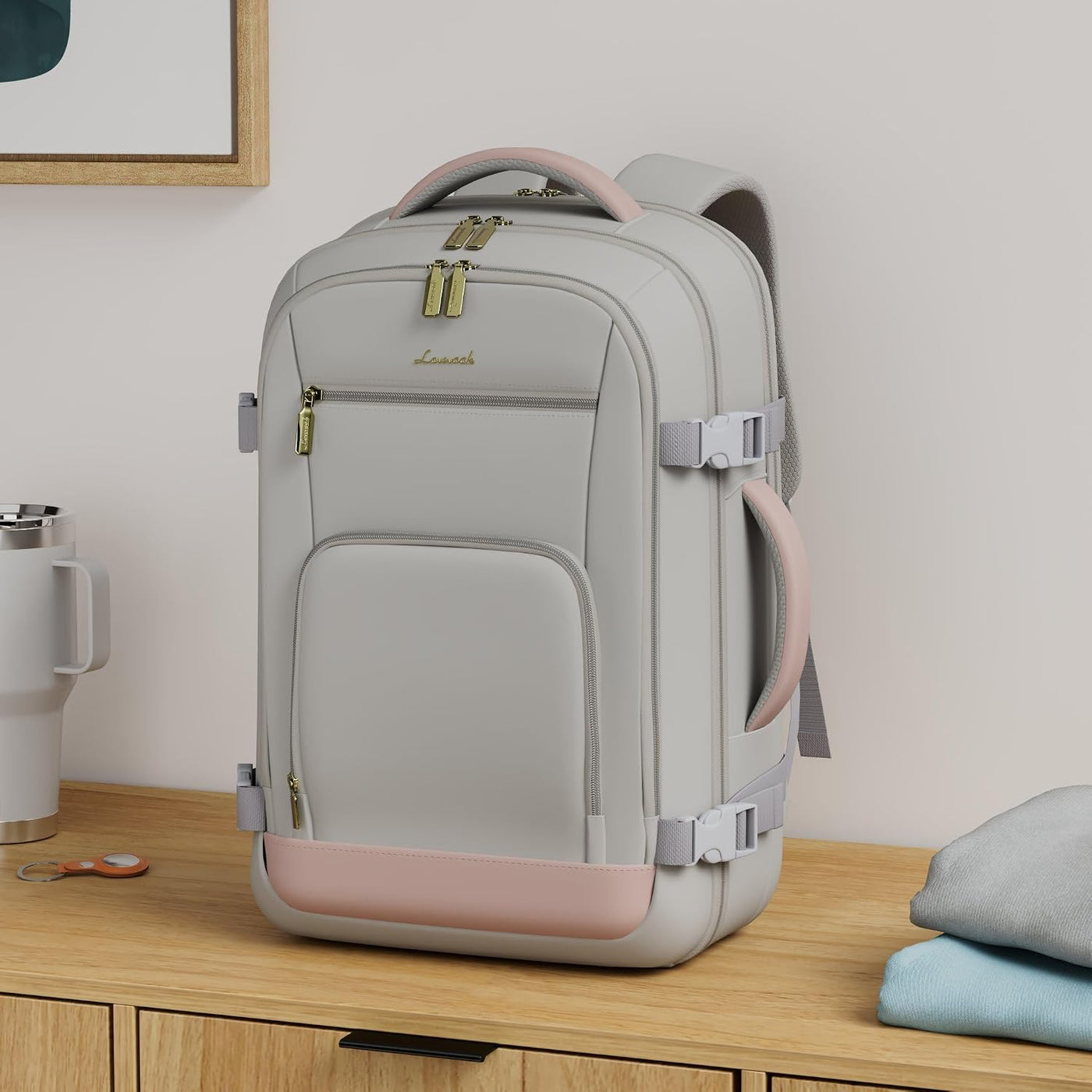 LOVEVOOK - Mochila de viaje para mujer, mochila de transporte de 40...