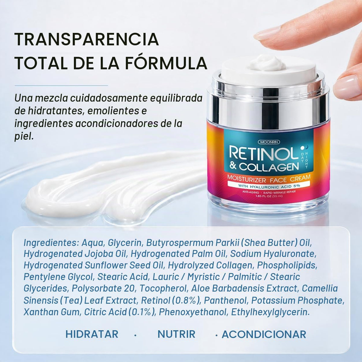 Crema de retinol para cara, paquete de 2 \u2013 Hidratante antienve...